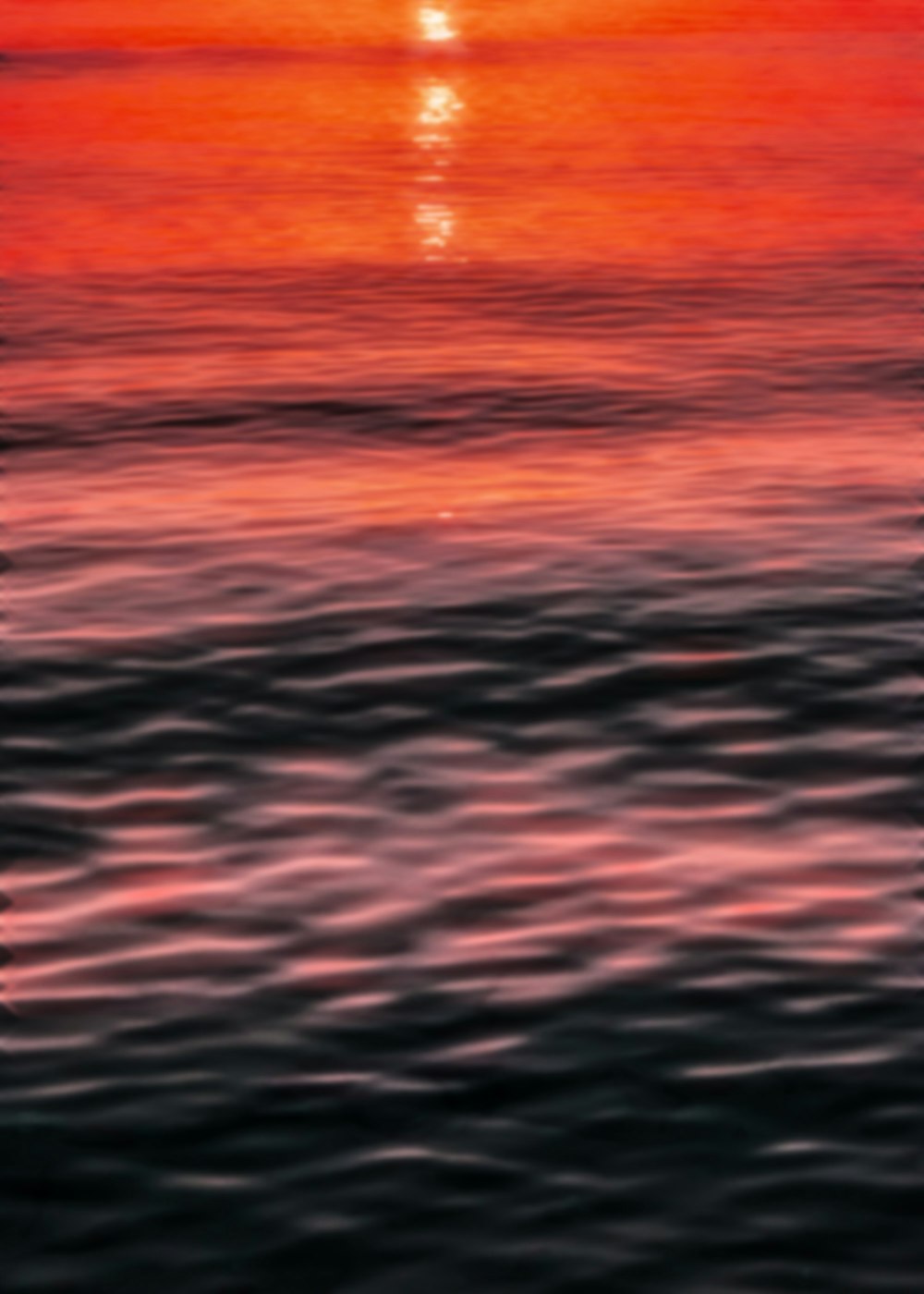 Plan d’eau au coucher du soleil