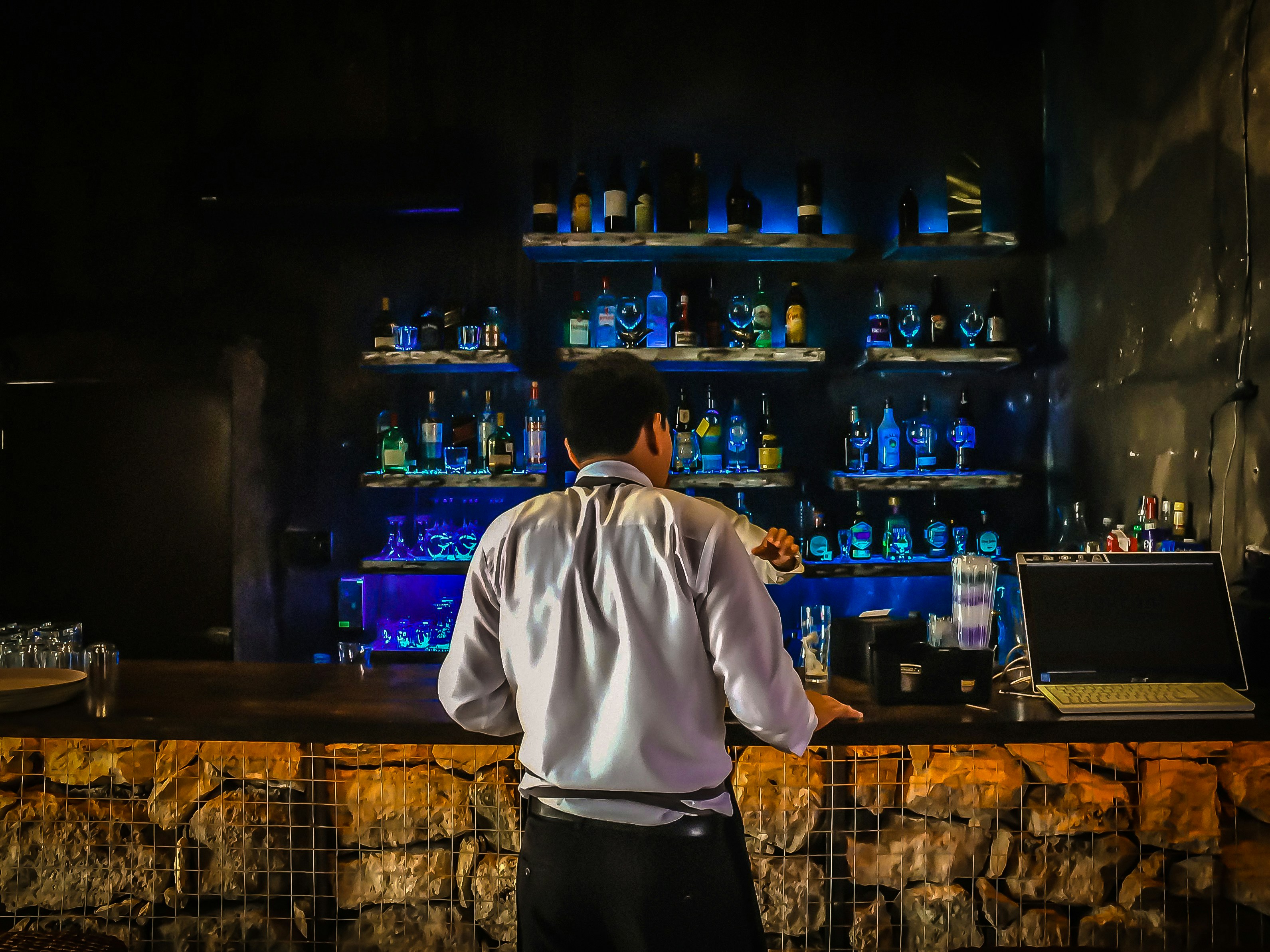 Man in white dress shirt