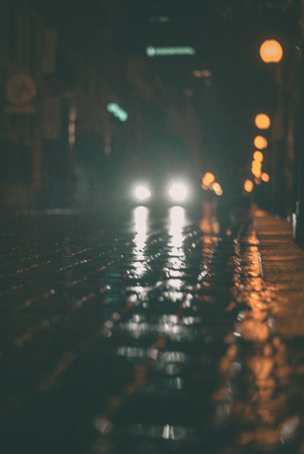 bokeh photography of city lights during night time