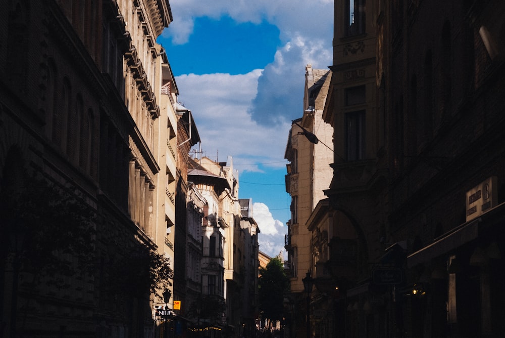 people walking on street between buildings during daytime