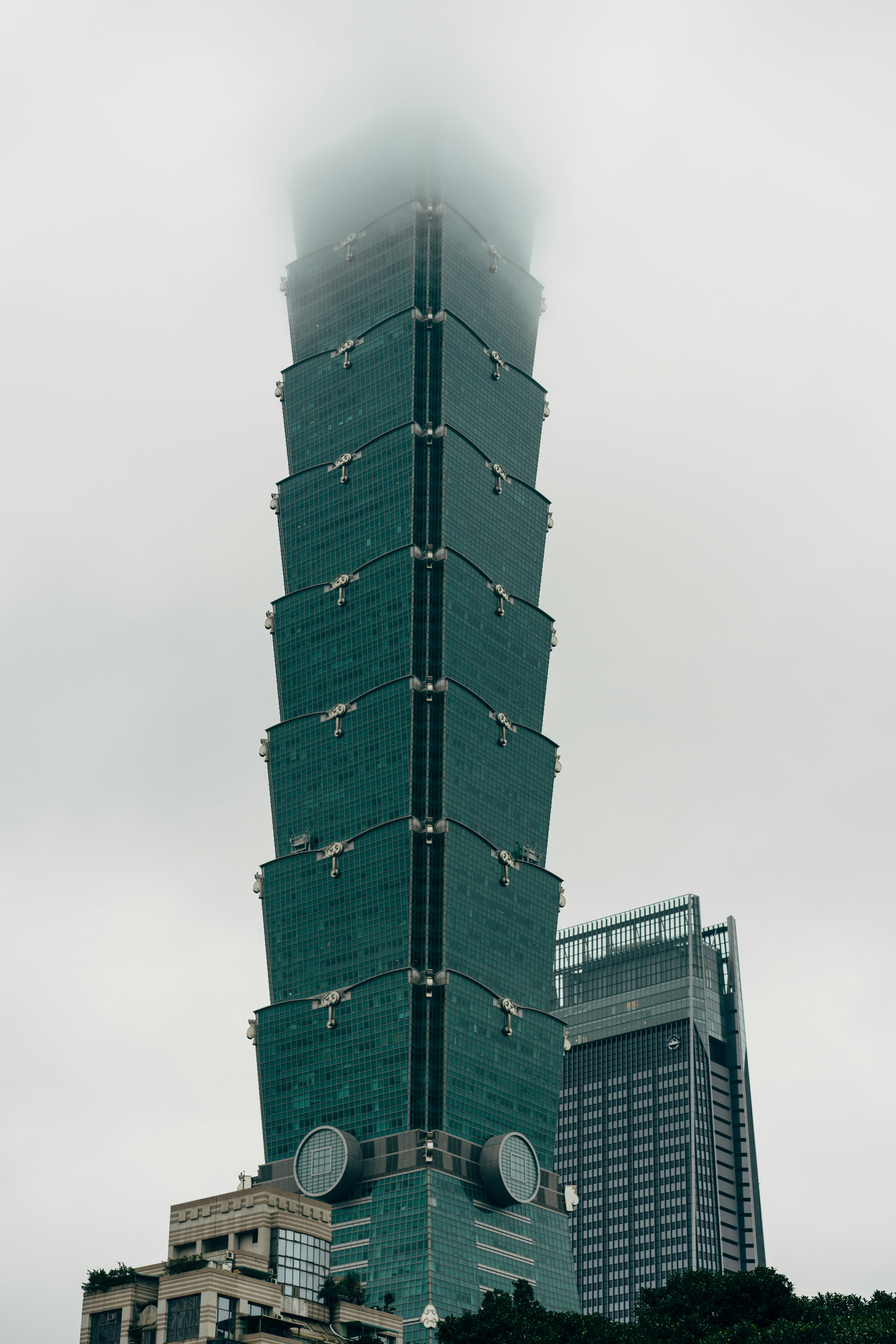 green and black high rise building