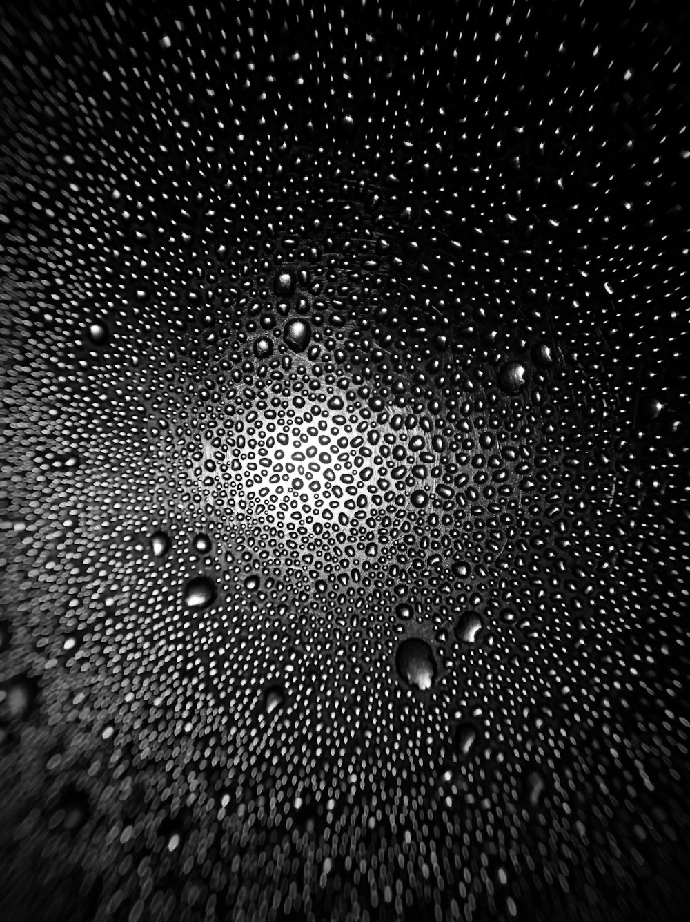 water droplets on clear glass