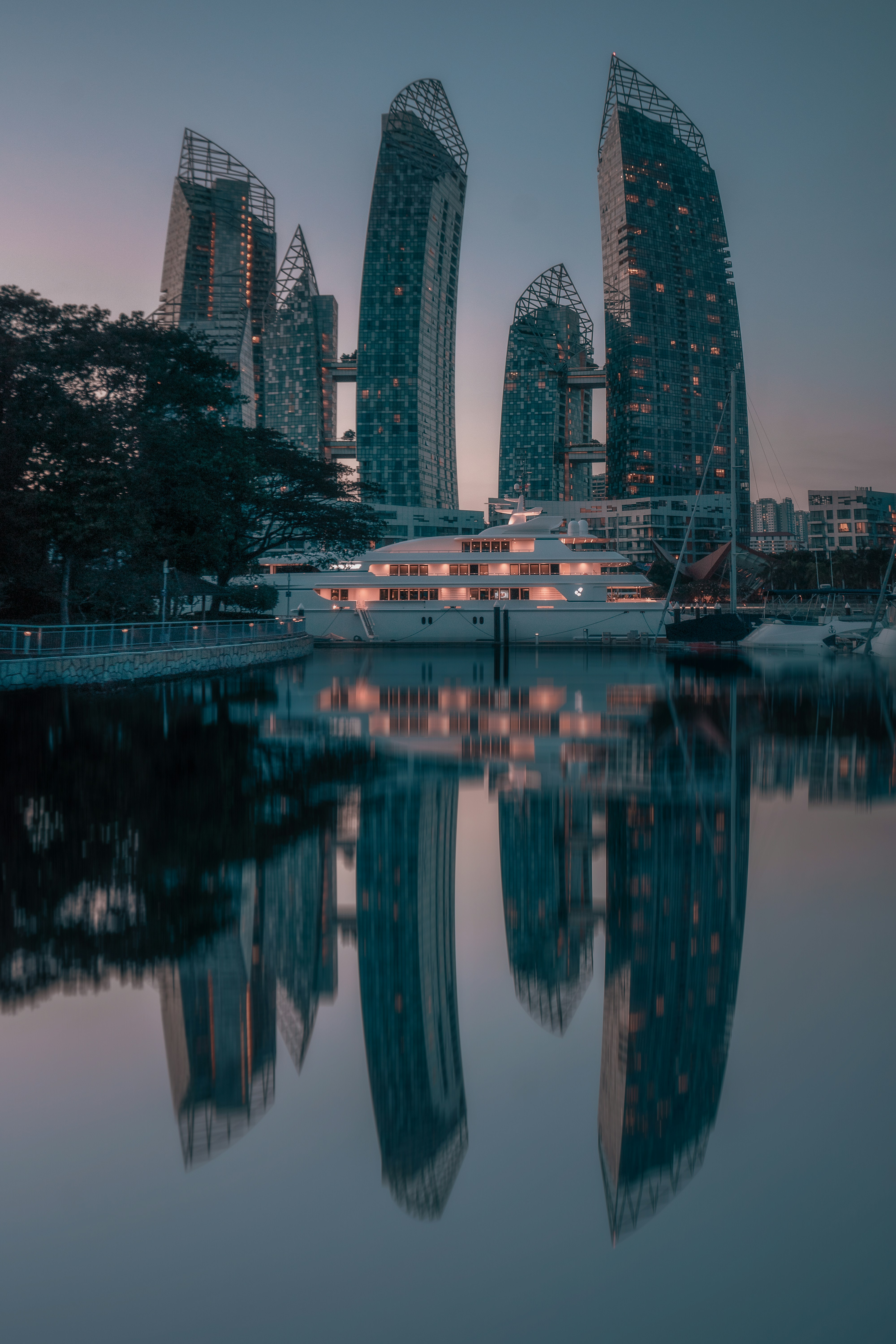 body of water near high rise building during daytime