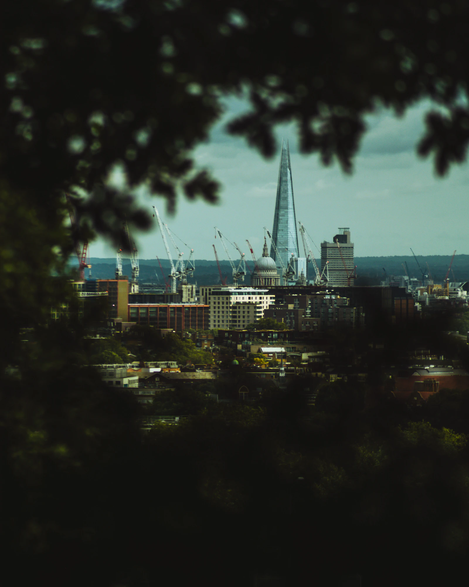 London / Shard skyline at dusk, United Kingdom