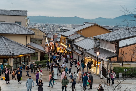 people walking on street during daytime in Kiyomizu-dera Japan
