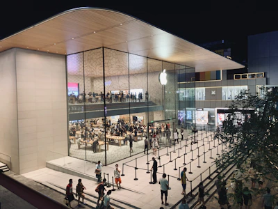 Exterior of a modern retail unit on a busy UK high street.