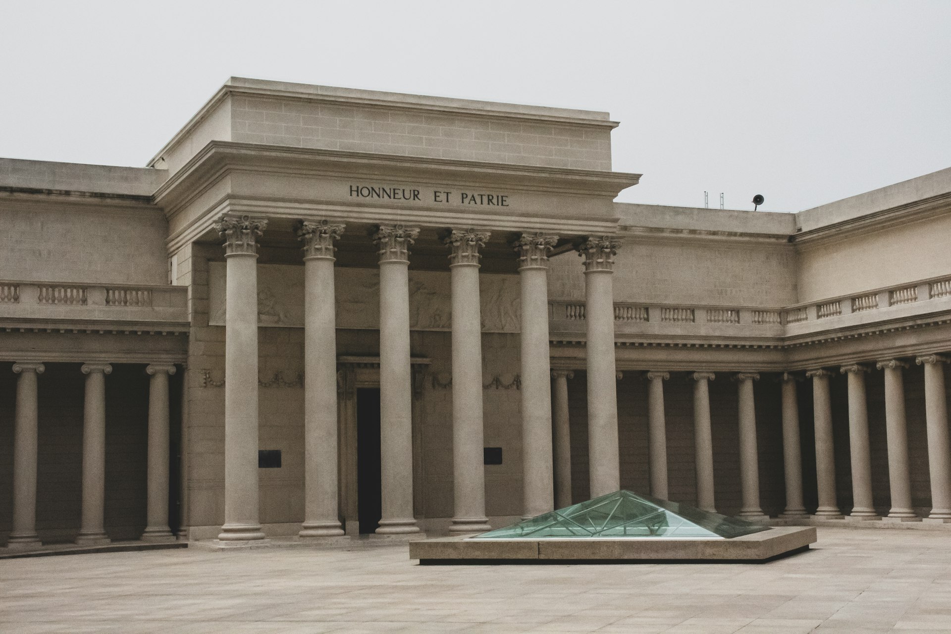 Asian Art Museum courtyard with grand columns in San Francisco