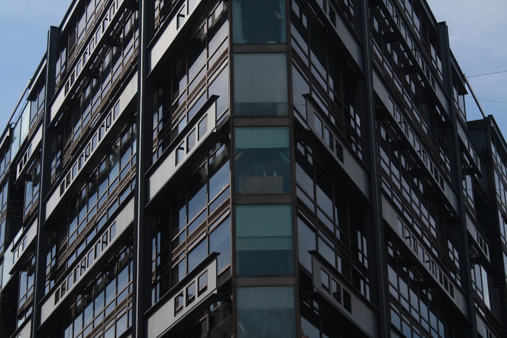 black and white concrete building