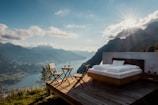 A private deck outside the tent overlooking the vast Himalayan landscape.