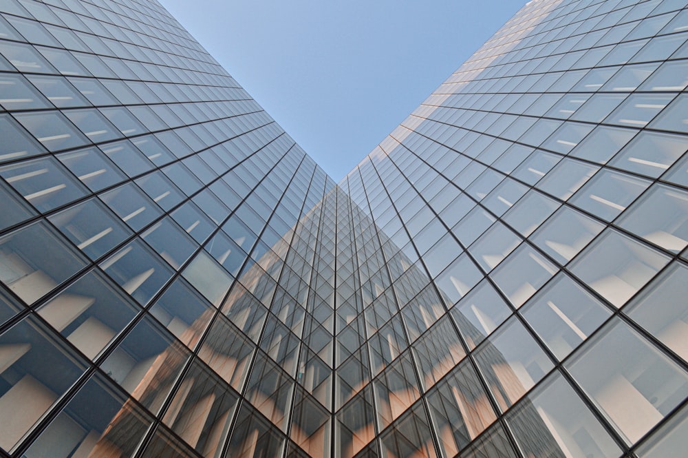 low angle photography of brown high rise building