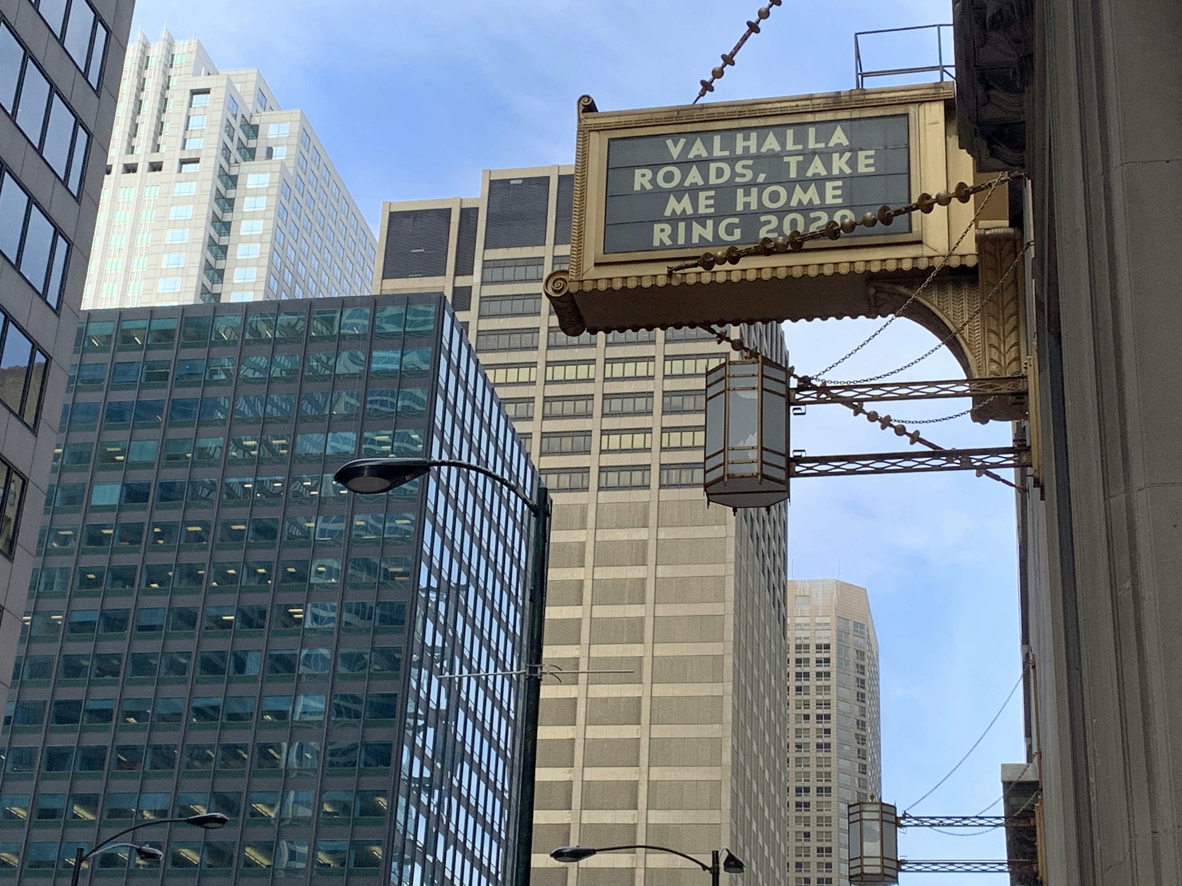 Lyric Opera Sign for The Ring (cancelled)