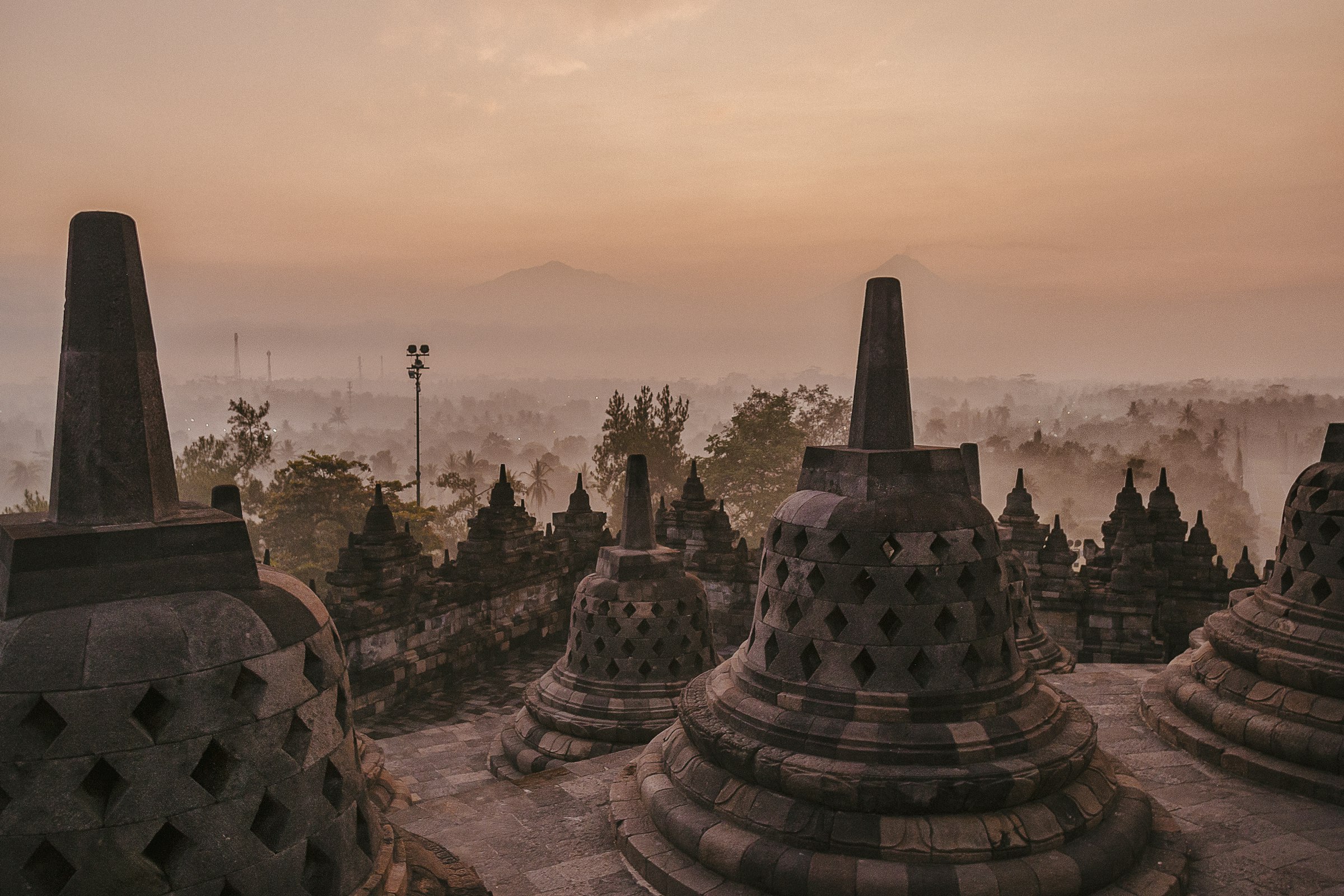 Borobudur Temple at Dawn