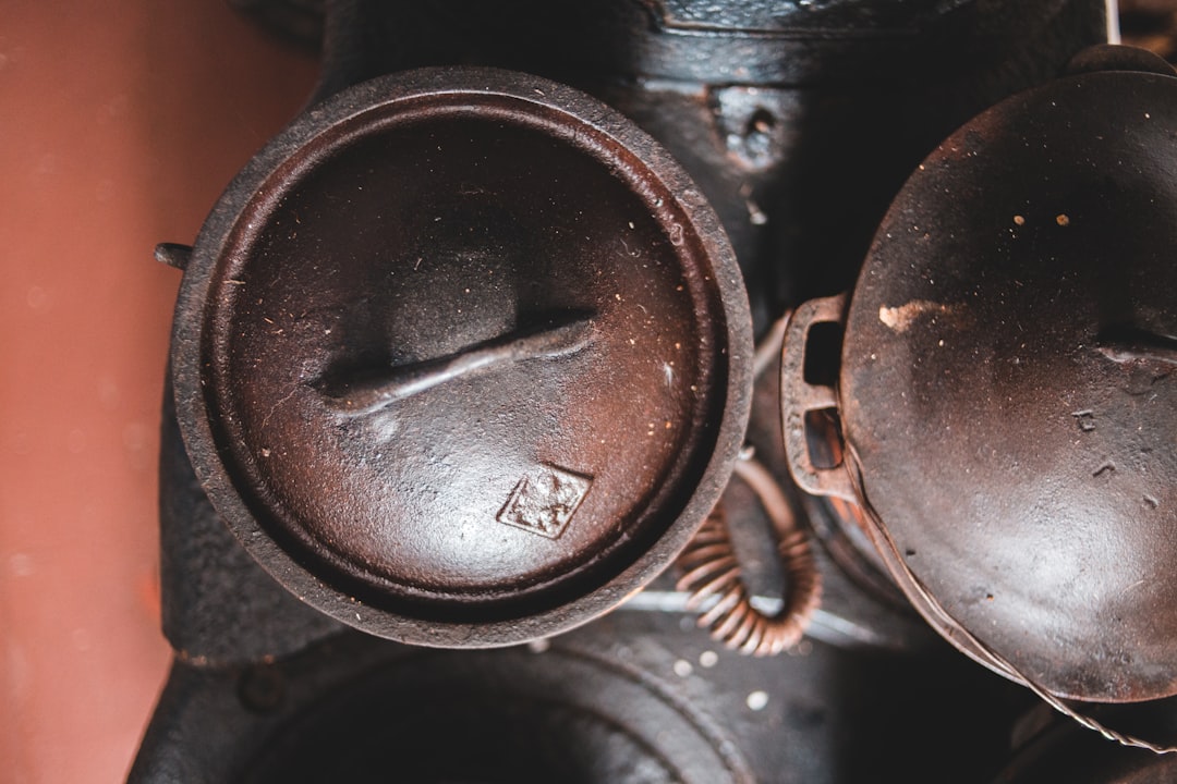 black and silver cooking pots