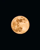 full moon in dark night sky