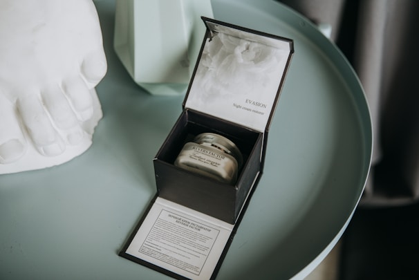 A finished product design displayed elegantly on a table.
