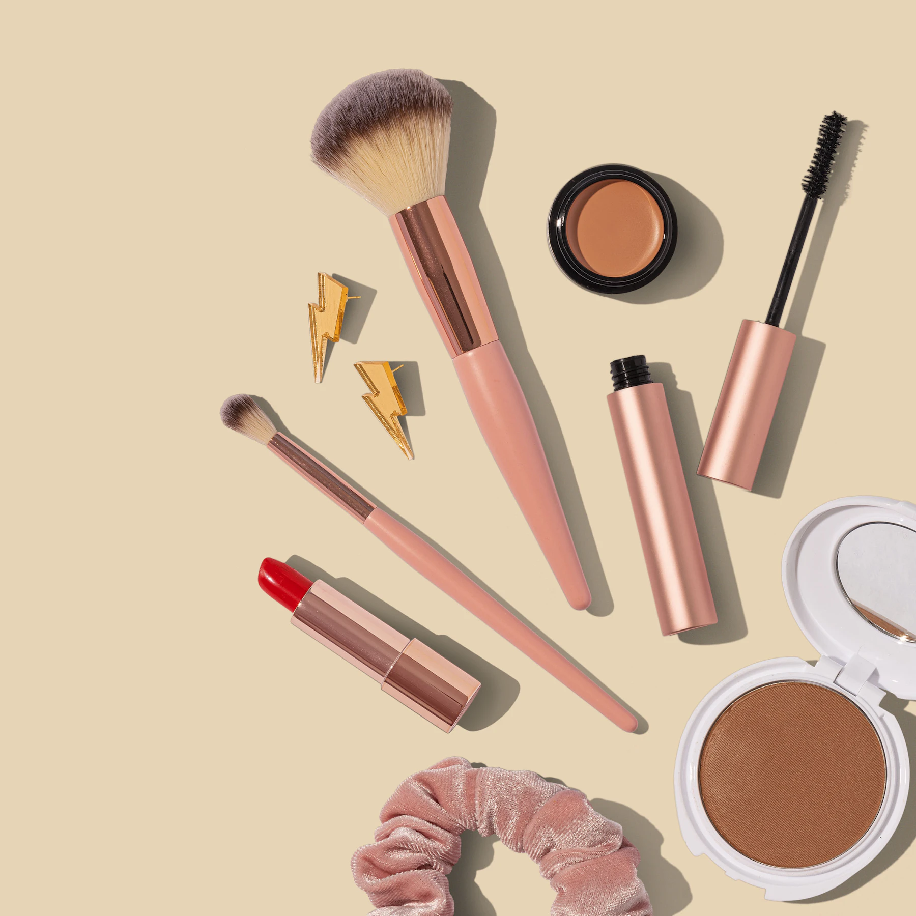 Premium skin care and beauty products arranged on a clean counter