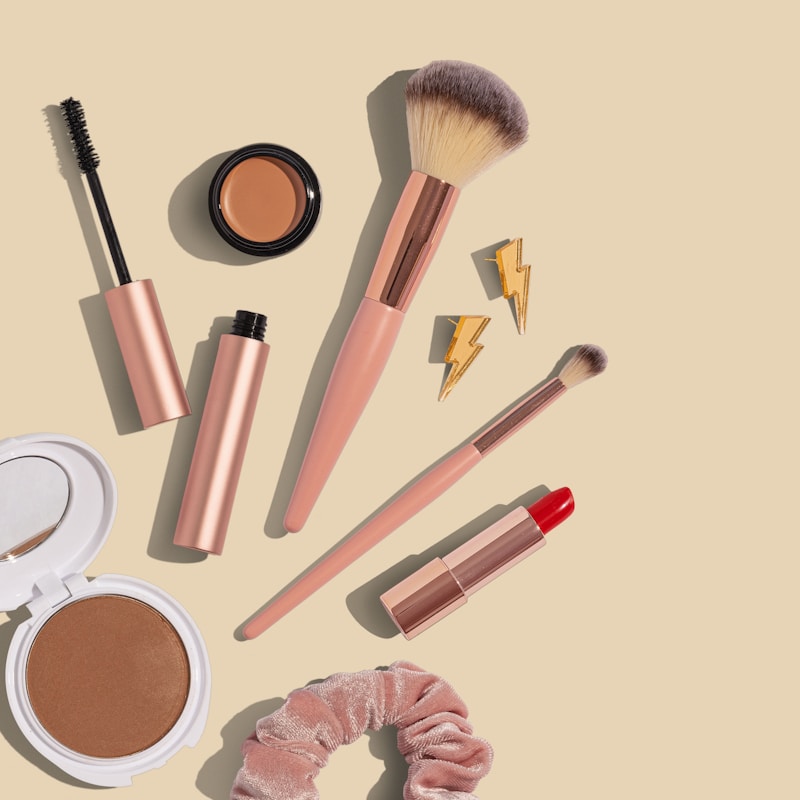 Rose Gold 5-Piece Makeup Brushes