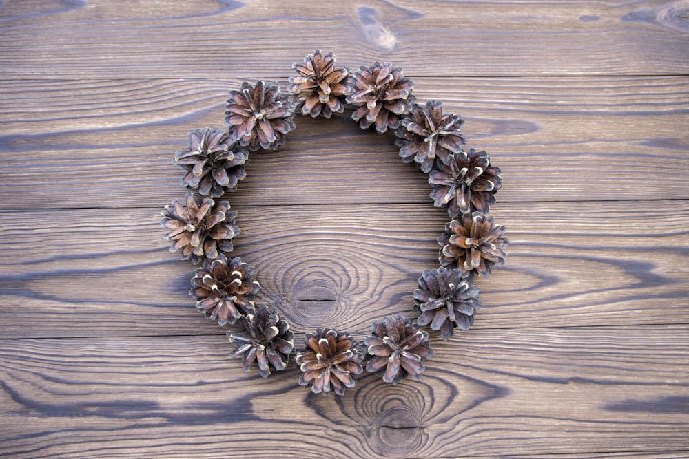brown and black round beaded necklace