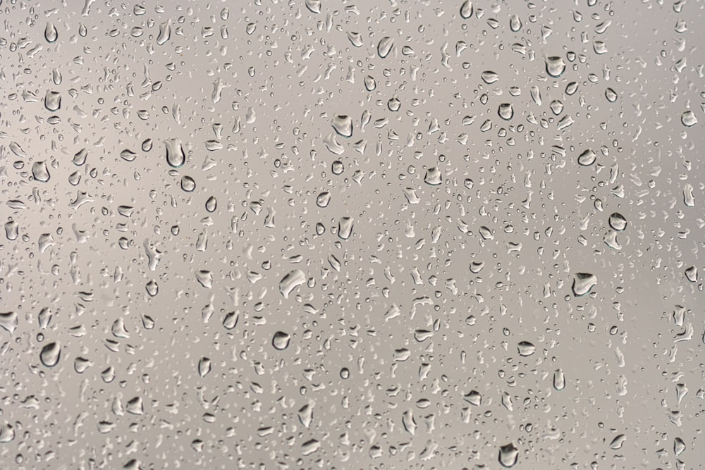water droplets on clear glass