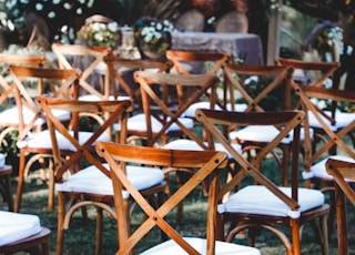 brown wooden chair and table