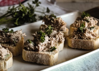 brown bread on white ceramic plate