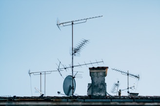 gray and brown metal tower