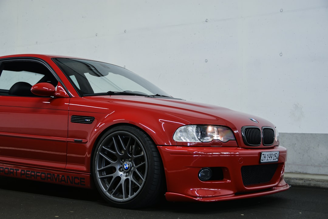 red bmw m 3 coupe