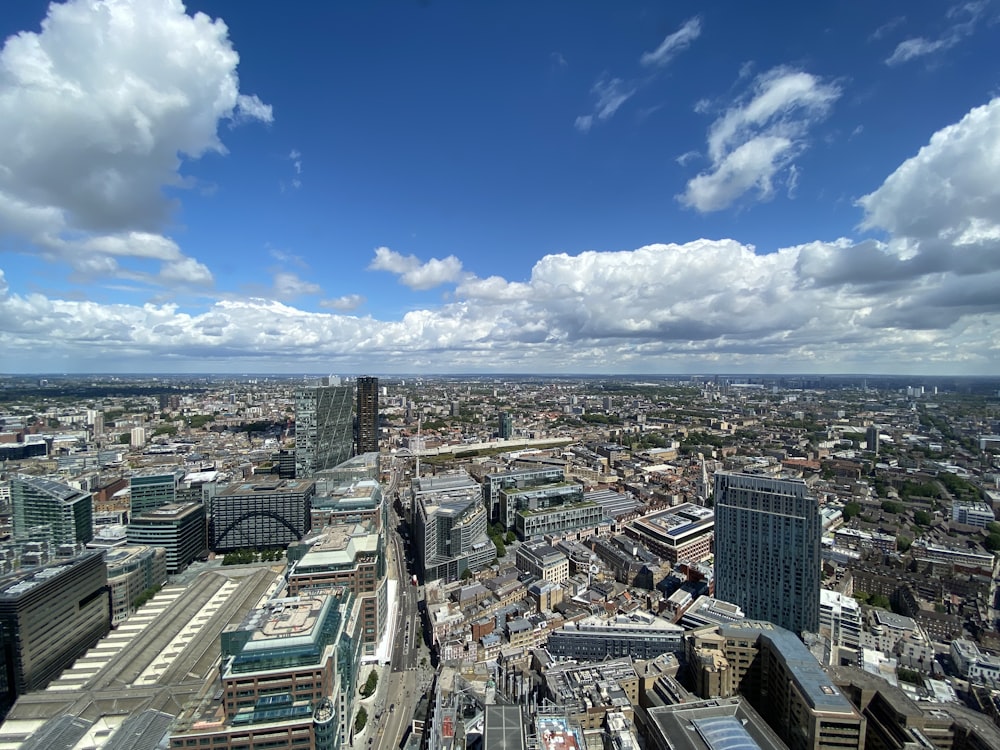 aerial view of city buildings during daytime