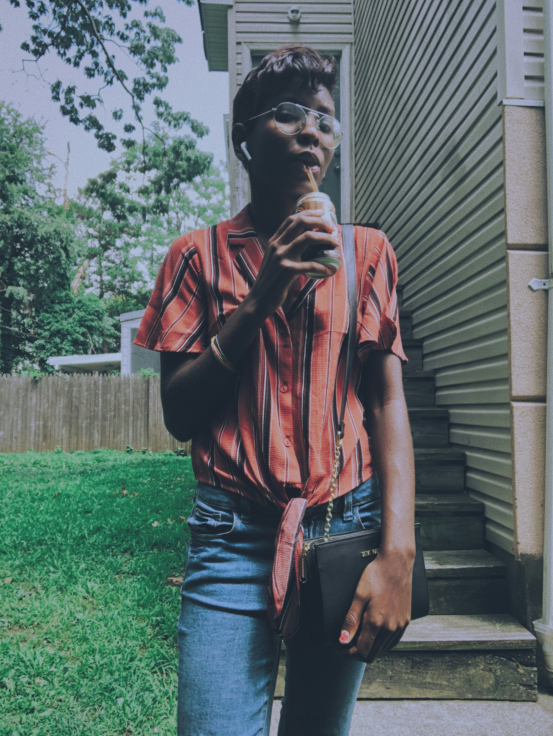 red polo blue jeans