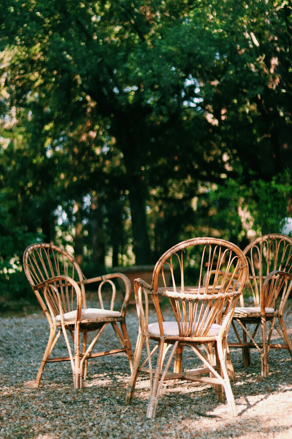 brown wooden table and chairs