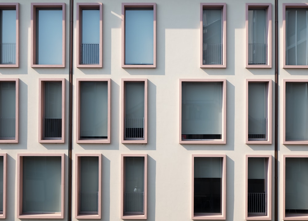 white and blue concrete building