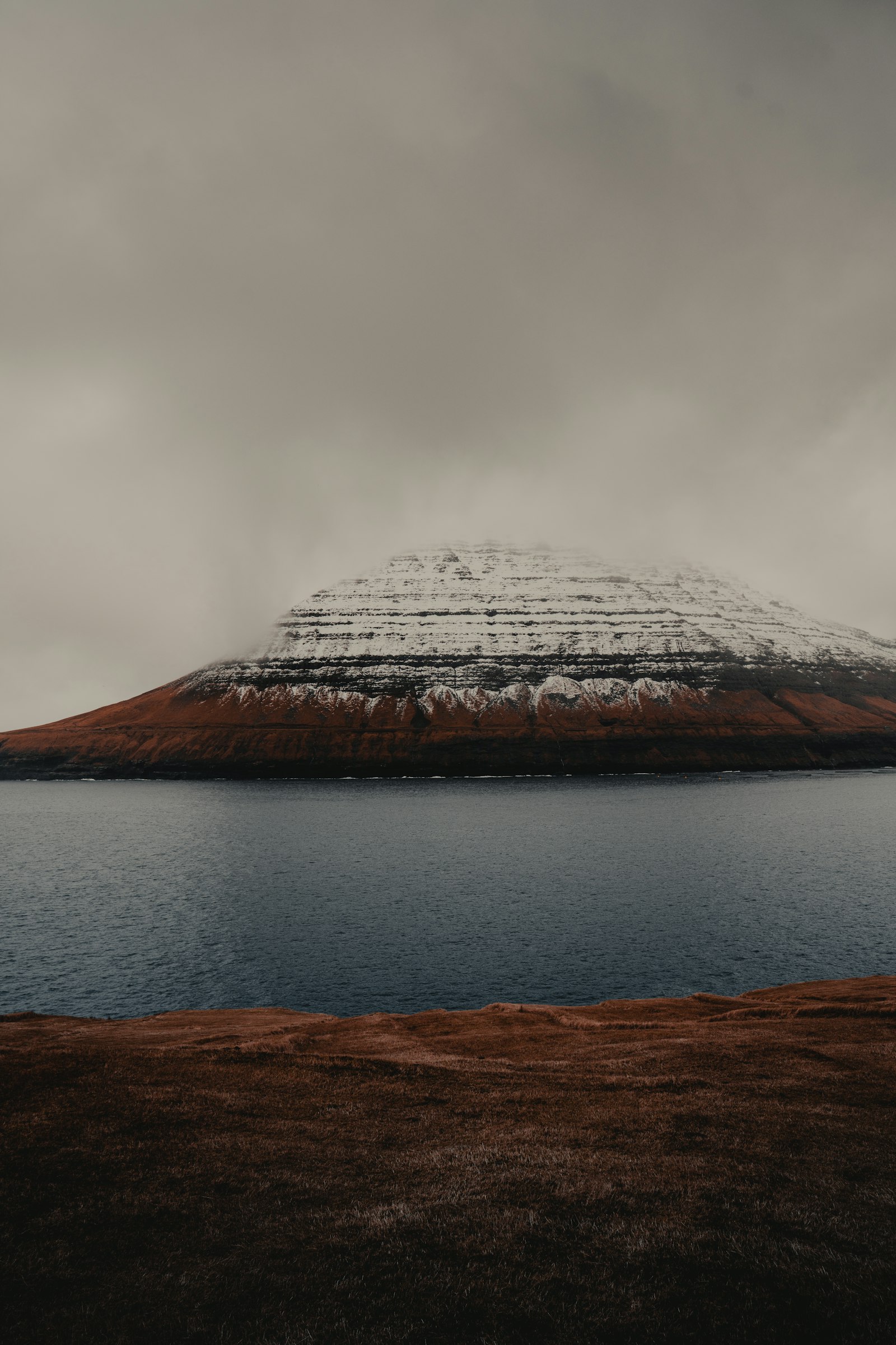 Sony a7R II + Sony FE 24-70mm F2.8 GM sample photo. Brown and white mountain photography