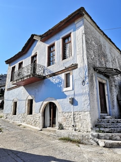 white and brown concrete house
