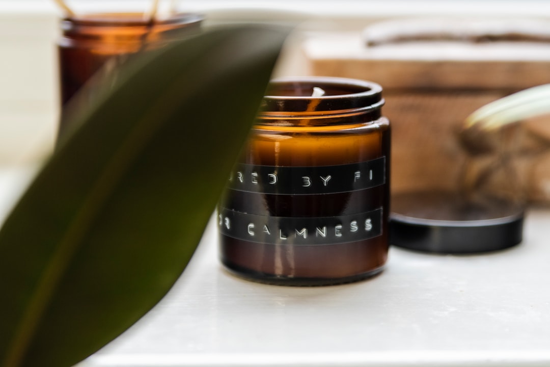 Aromatherapy Candle by Poured By Fi Behind Plants - Poured for Calmness