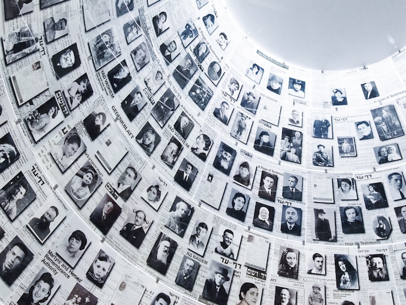 Memorial at Yad Vashem Holocaust Museum, Israel. December 2018.