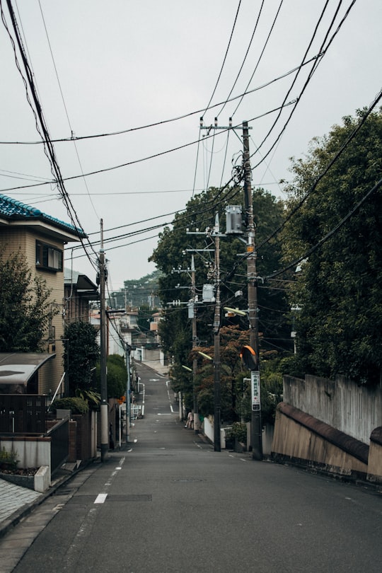 brown and white house near green trees during daytime in Todoroki Japan