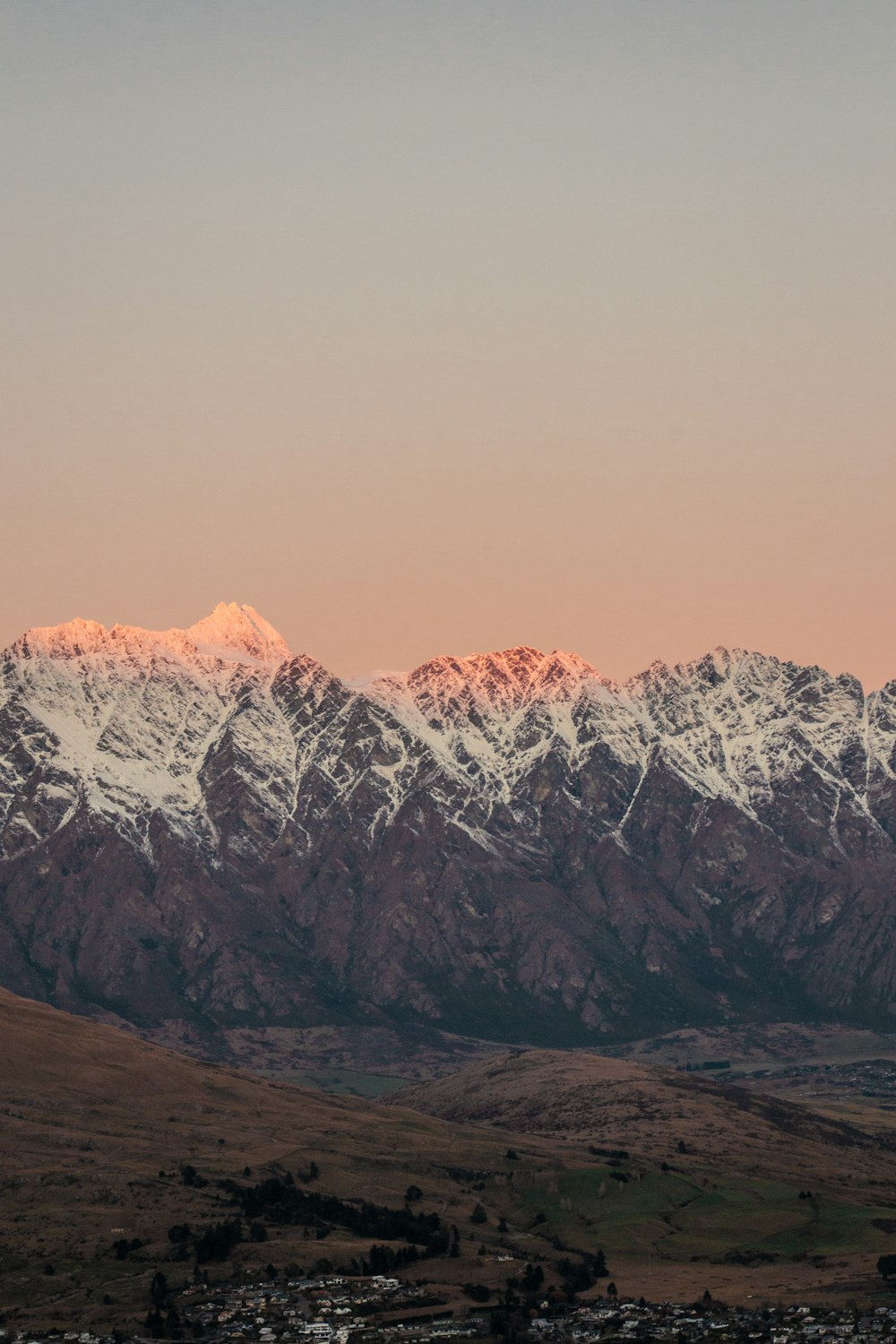 snow covered mountain during daytime