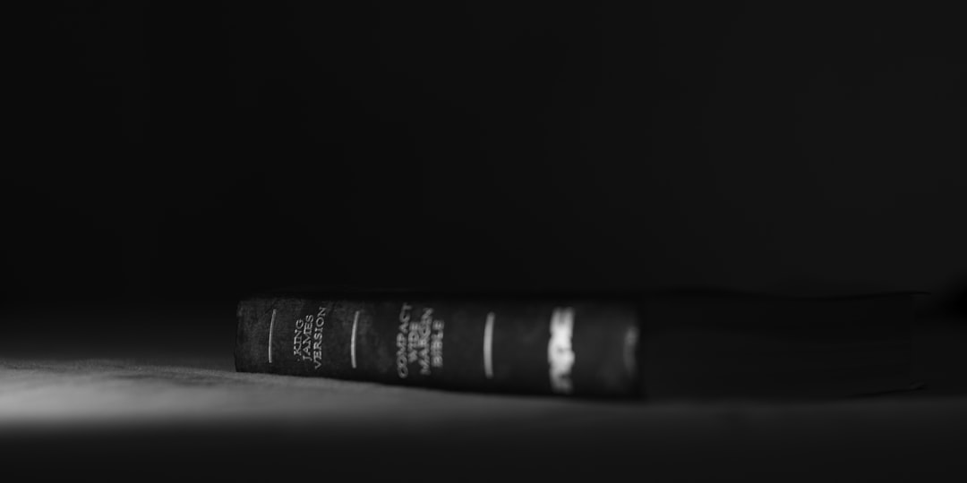 black and white labeled tube, The spine of a KJV bible.