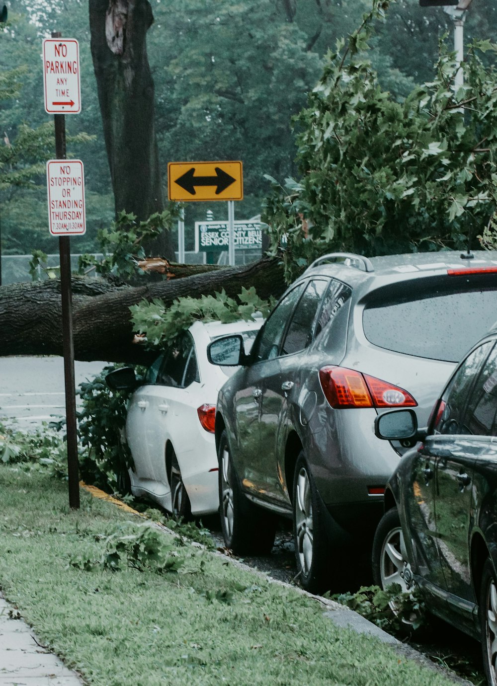 cars parked on side of the road during daytime