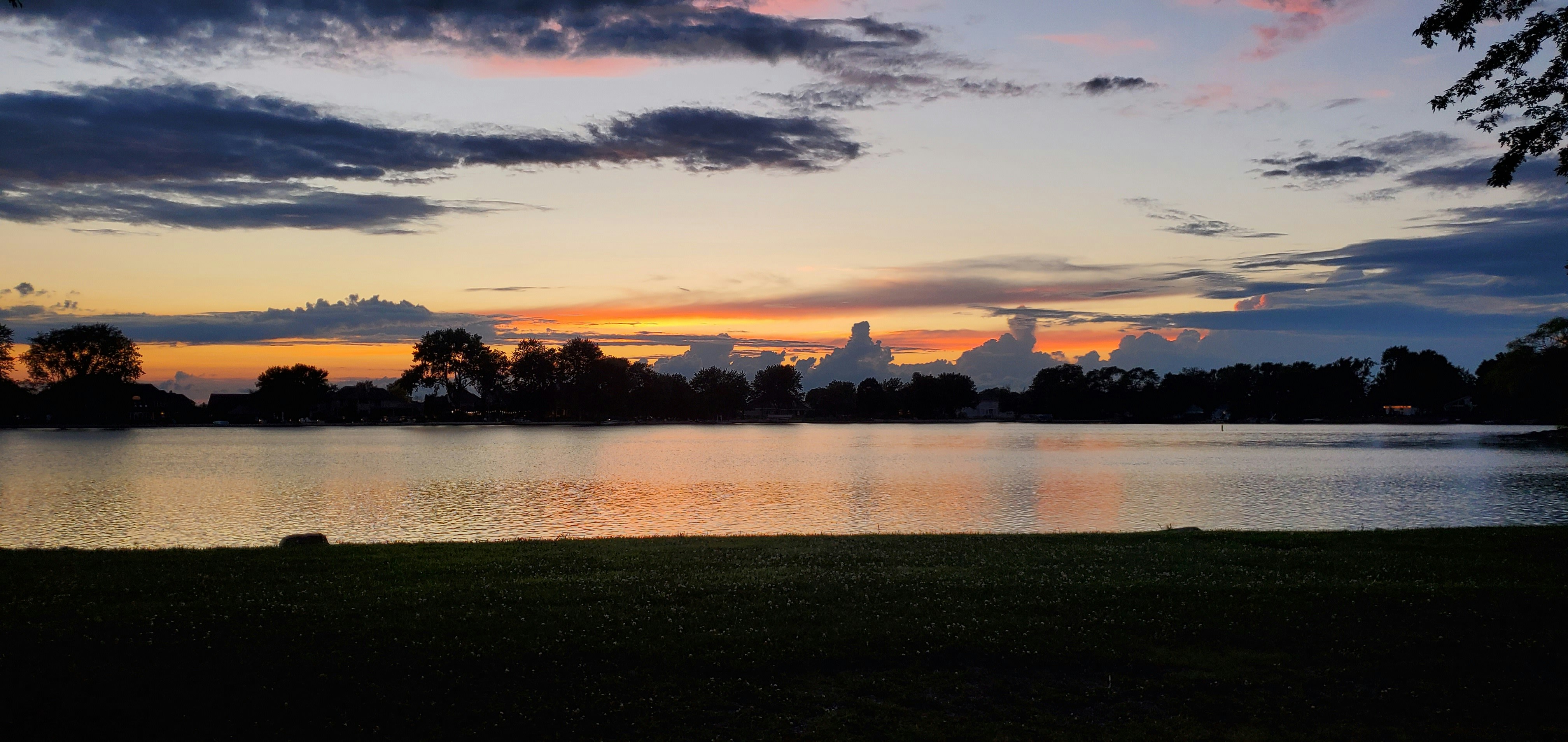 Sunset Over the Lake
