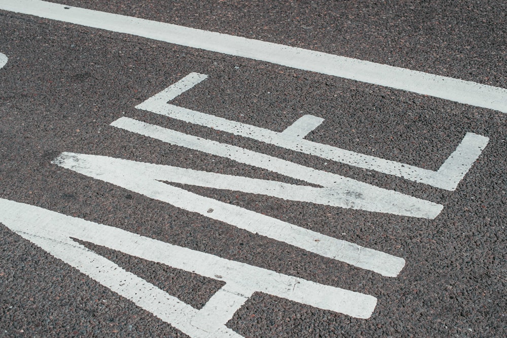 white and black pedestrian line