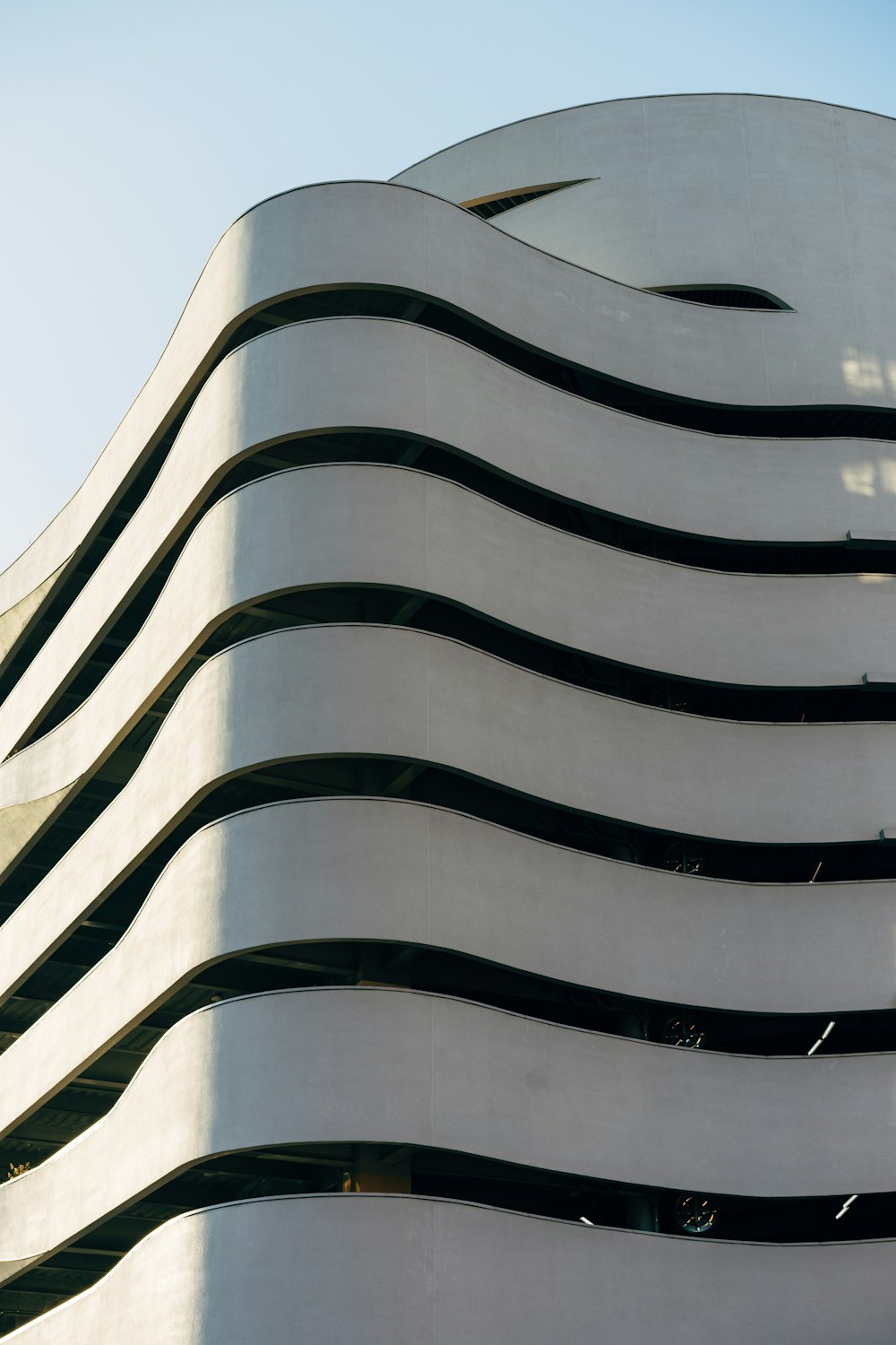 white and black concrete building