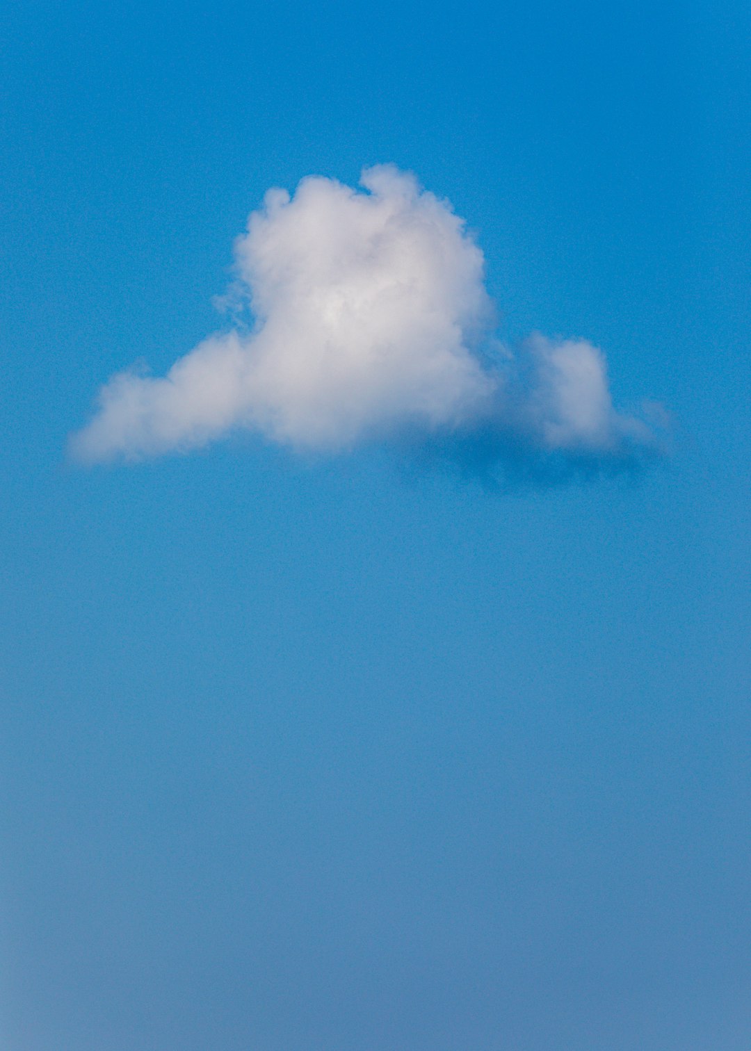 white clouds and blue sky