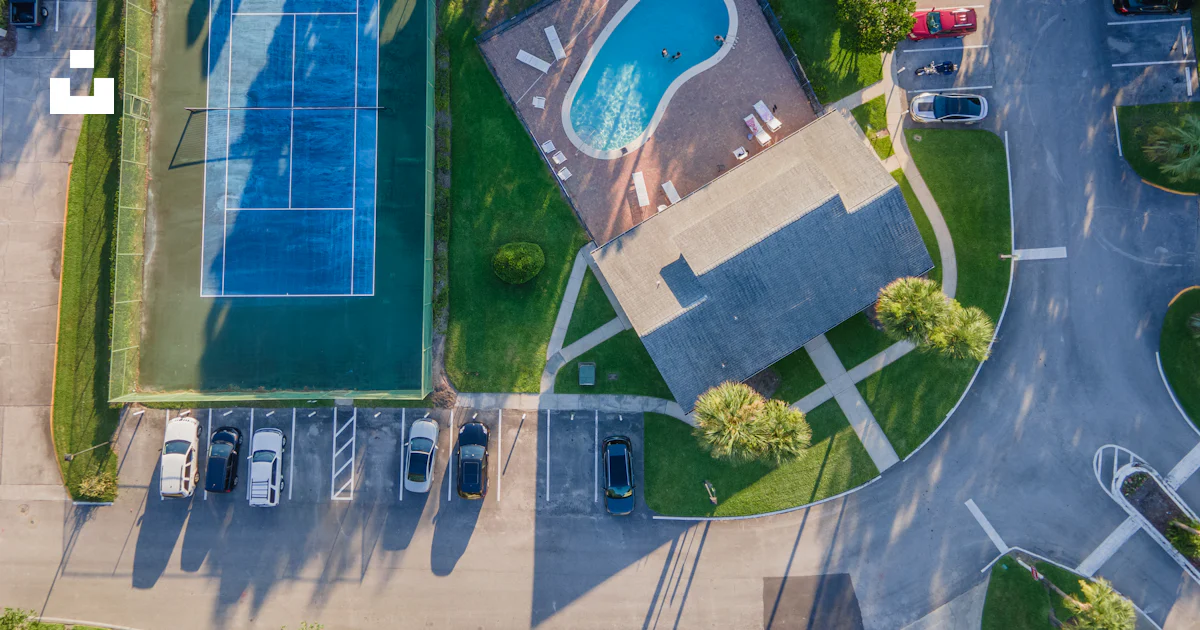 Aerial view of swimming pool photo – Free Fl Image on Unsplash
