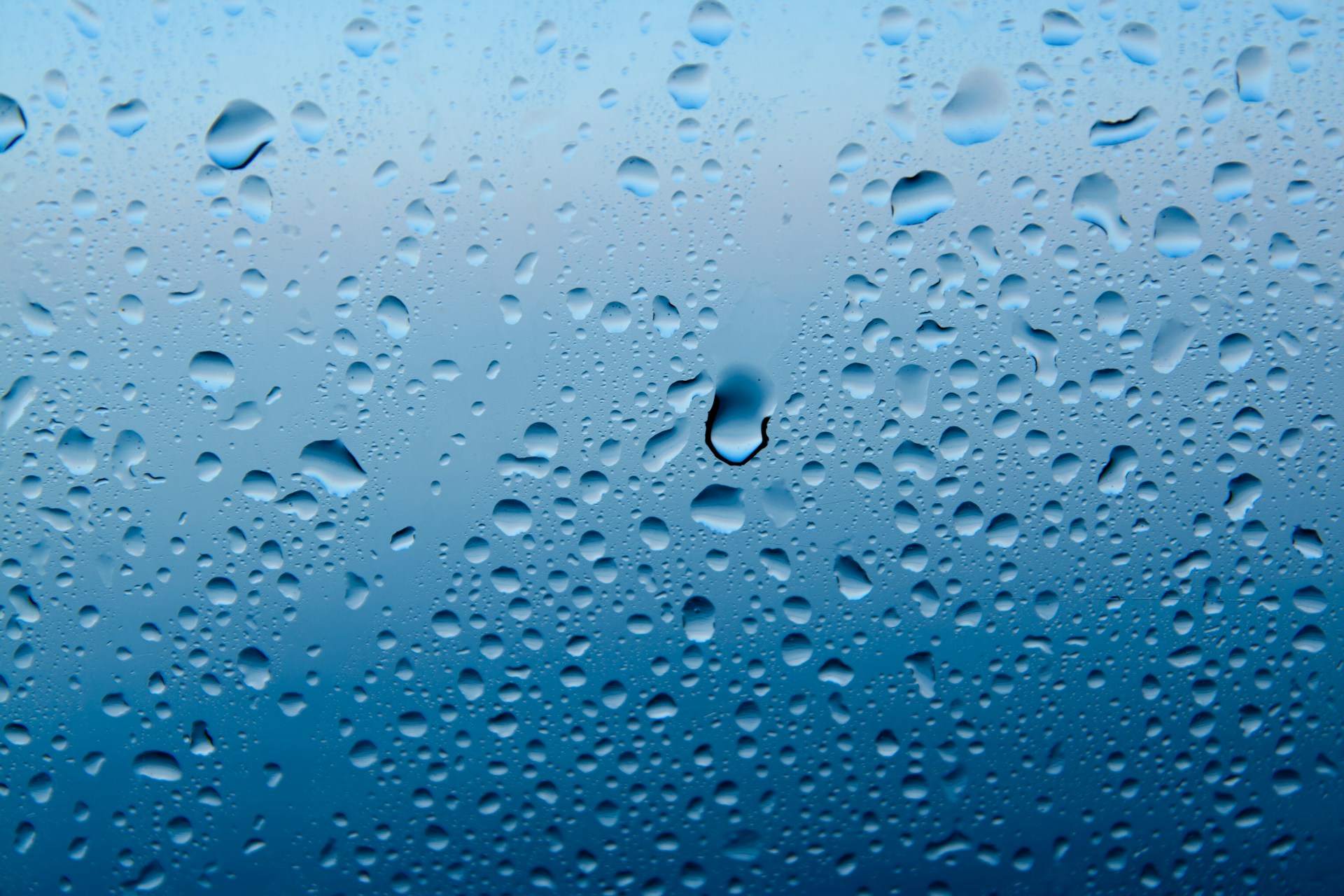 water droplets on glass panel