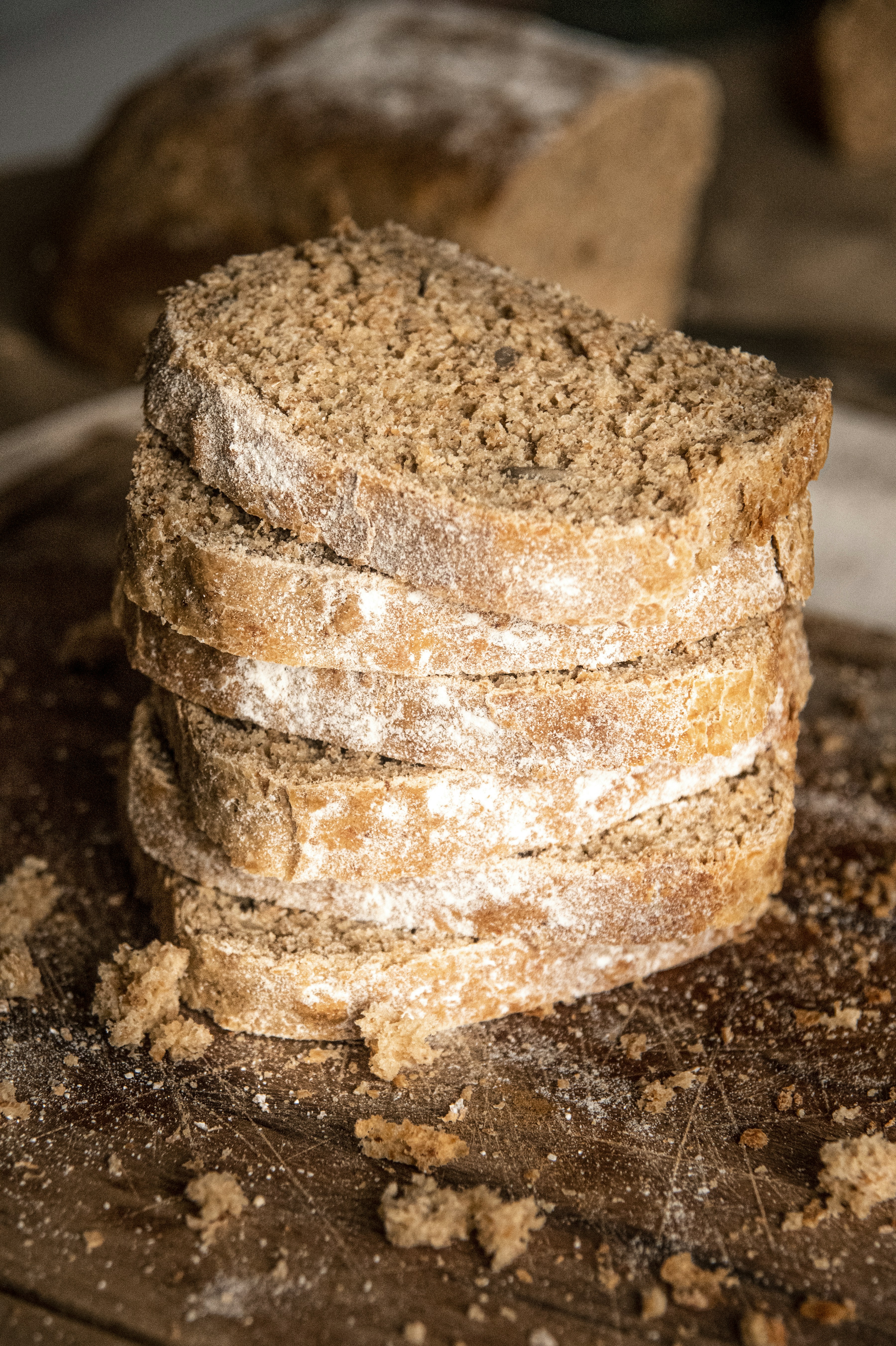 brown and white stone fragment