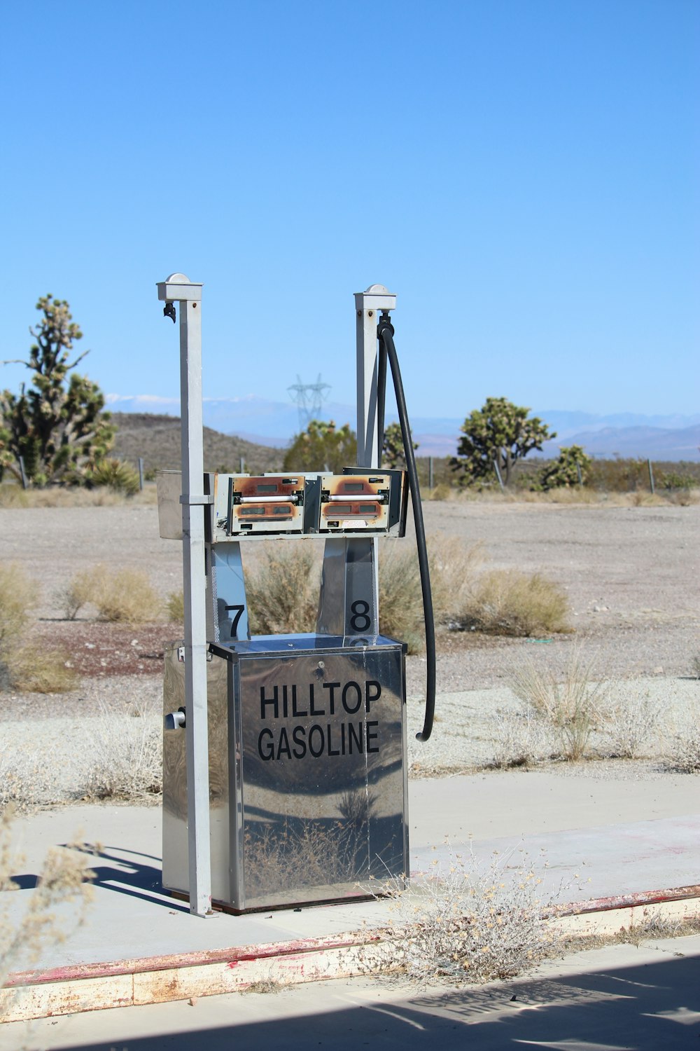 gray and black gas pump