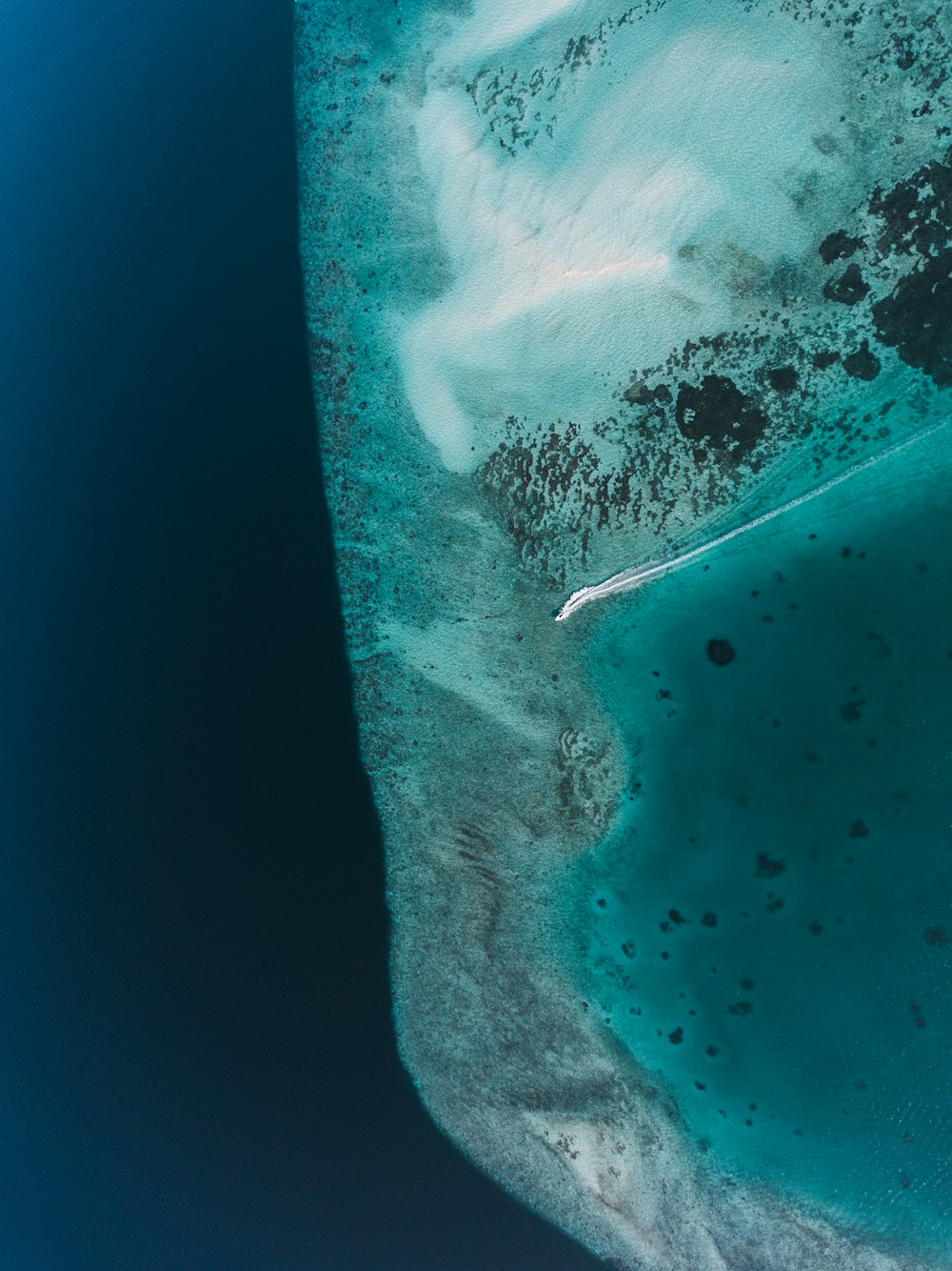 Vue à vol d’oiseau d’une plage