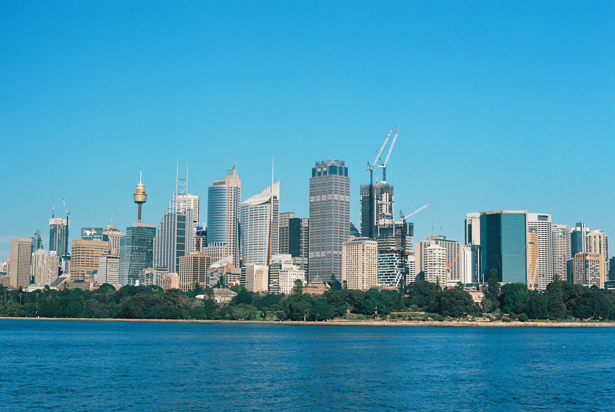 Sydney skyline across the harbour