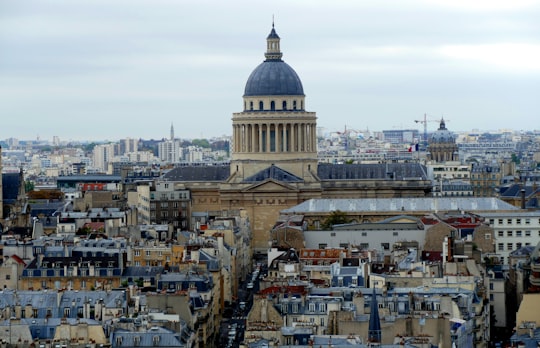 white and brown concrete building during daytime in Cathédrale Notre-Dame de Paris France